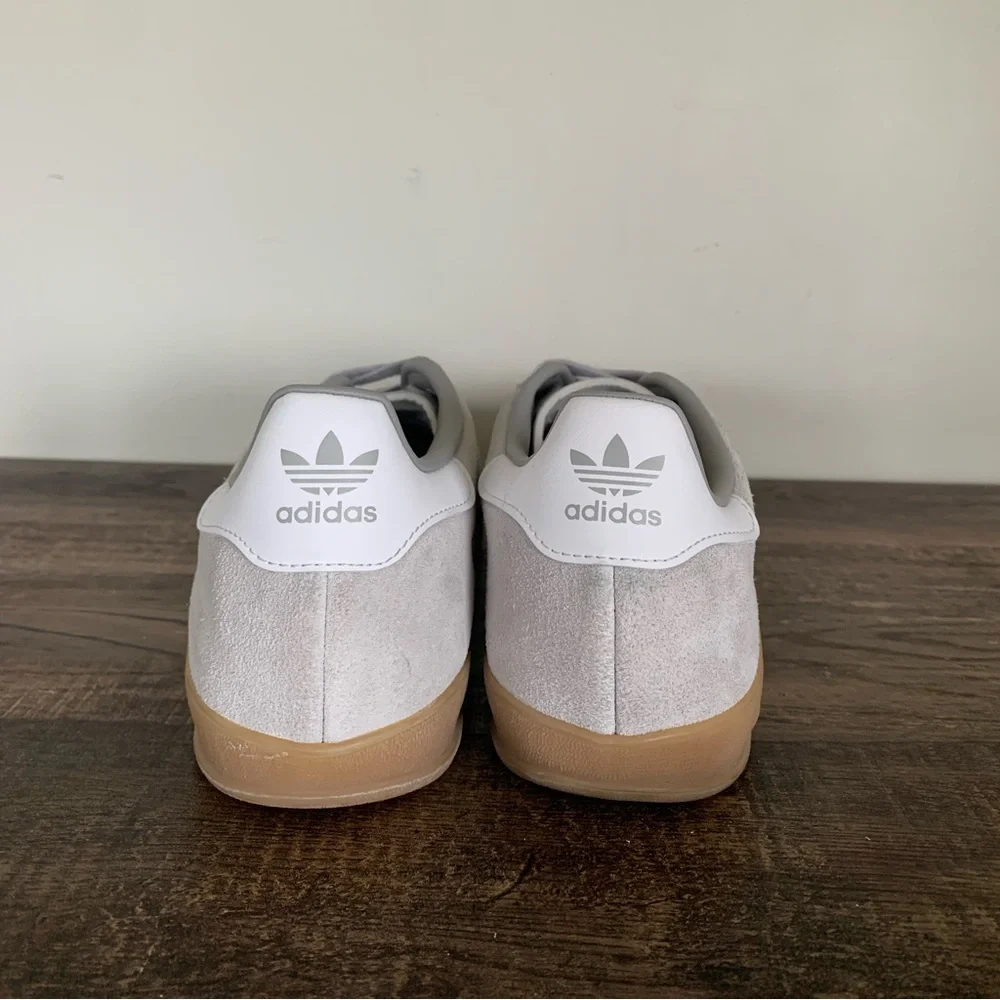 Adidas Gazelle Indoor Grey White Gum Suede Sneakers Mens 11 - Picture 7 of 9